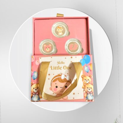 Pink Baby Themed Silver Coin Gift Set (999 Pure Silver, 3 Coins) - Image 2