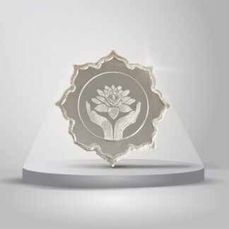 5 gms Lotus Design Silver coin (999 purity)