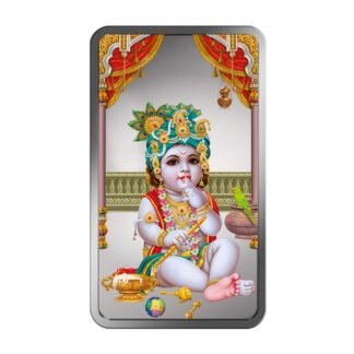 50 grams Laddoo Gopal Coloured Silver Bar (999 purity)