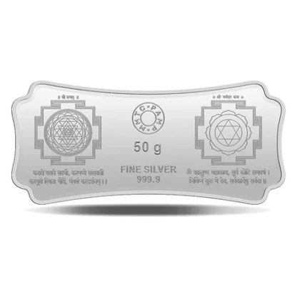 MMTC PAMP 50 grams Silver Stylised Lakshmi Ganesh Colour Capsule (Purity 99.99%) - Image 2
