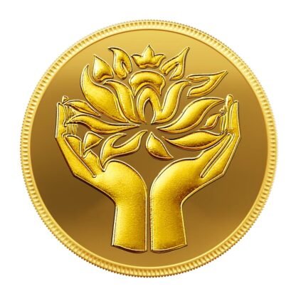 MMTC-PAMP 8 Gram Lotus Gold Bar (24K, 999.9 Purity)
