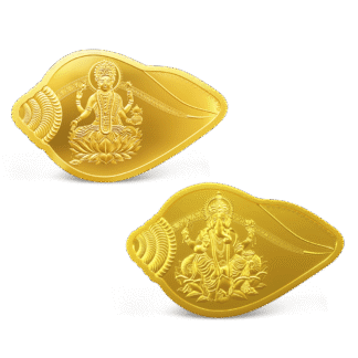 MMTC-PAMP 10 Gram Shankh Ganesh Lakshmi Set (5x2, 24K, 999.9 Purity)