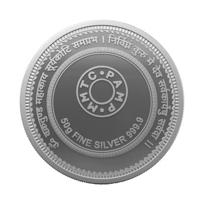 50 grams Ganesha Coloured Silver Coin (999 purity) - Image 2