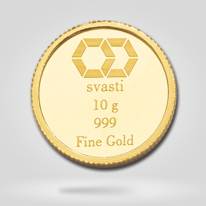 10 grams 24 Karat Gold coin with Lakshmi - Image 2