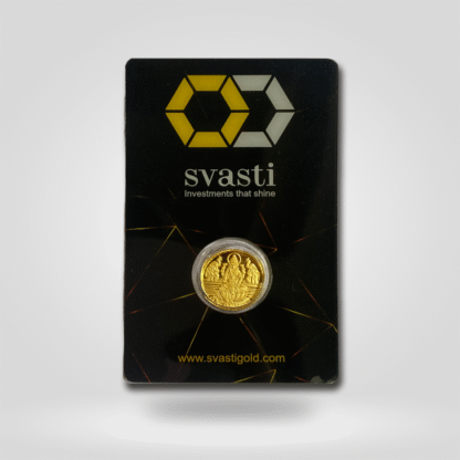 2 grams 24 Karat Gold coin with Lakshmi - Image 3