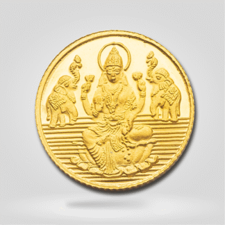 5 grams 24 Karat Gold coin with Lakshmi