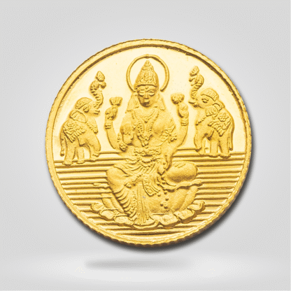 10 grams 24 Karat Gold coin with Lakshmi