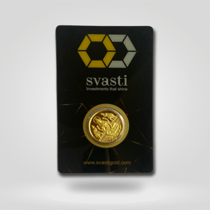 5 grams 24 Karat Gold coin with Lakshmi - Image 3