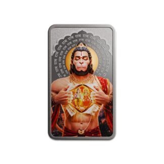 MMTC PAMP Lord Hanuman 50g Silver Coin (999.9 Purity) with Musical Box